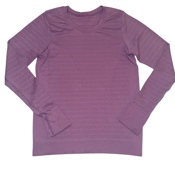 Lululemon Swiftly Breathe Long Sleeve
Shirt Wisteria Purple Measures Like 6 - Picture 7 of 7
